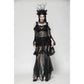 Dark in Love Delaney Gothic Romantic Lace Flare-Sleeve Top