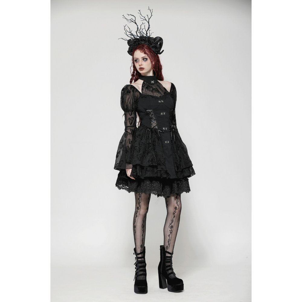 Dark in Love Blanche Butterfly Big-Sleeves Dress