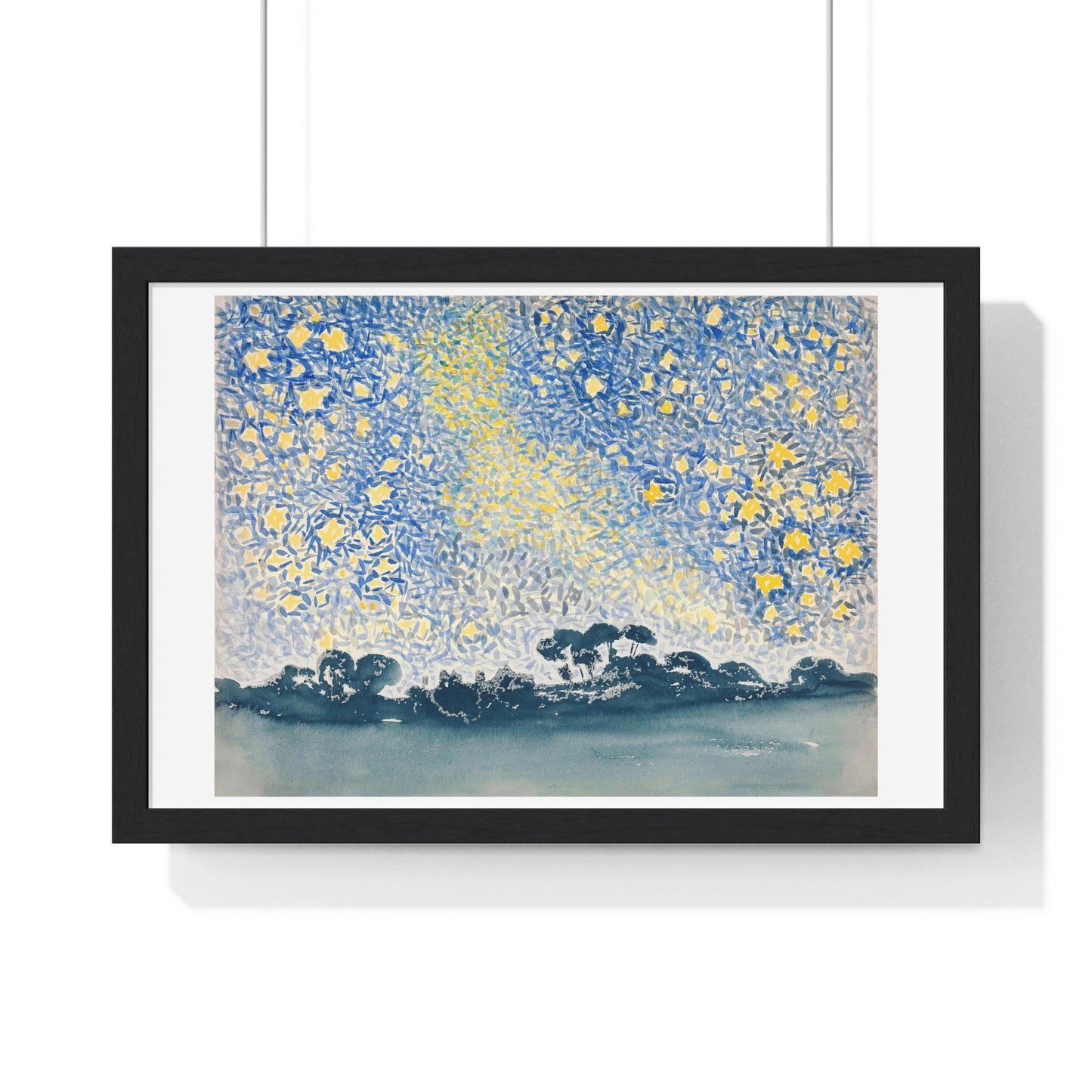 Landscape with Stars (1905–1908) by Henri-Edmond Cross, from the Original, Framed Art Print