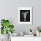 Lithograph of an Antique Green Vase (1866) a Beautiful Vase with Fantastical Decoration, from the Original, Framed Print