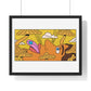 Psychedelic Cartoon Art, Framed Print