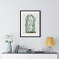 Snake Cactus, from 'Familie Der Cacteen' (1893-1905) from the Original, Framed Art Print