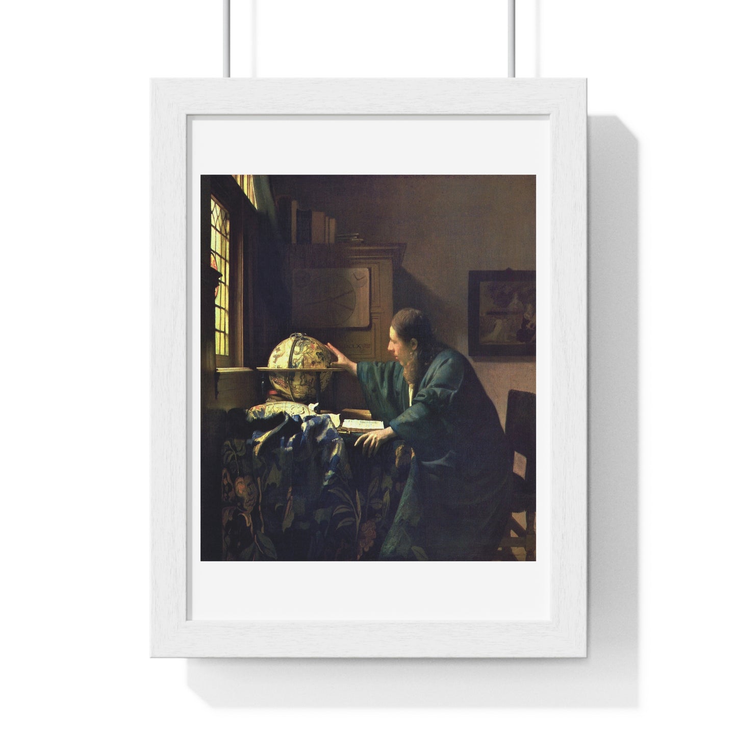 The Astronomer (circa 1668) by Johannes Vermeer, from the Original, Framed Art Print