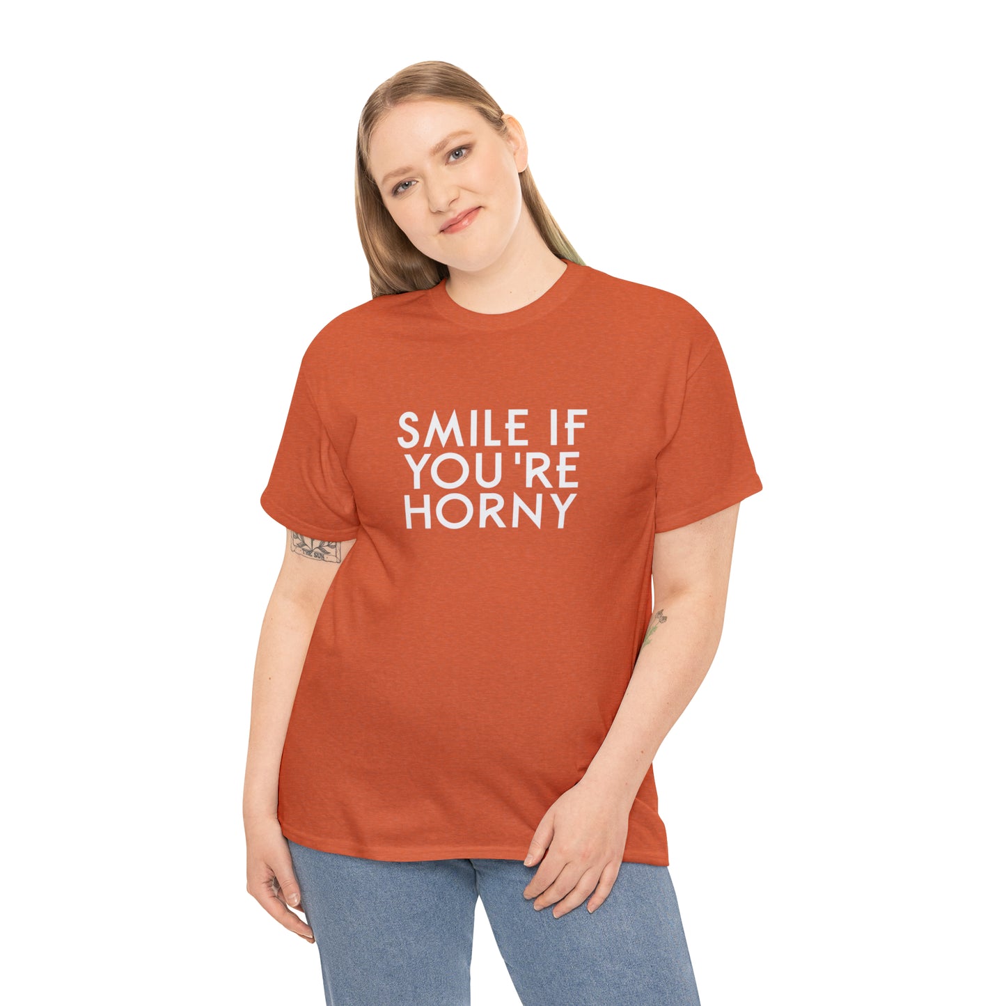 Smile If You're Horny Funny T-Shirt