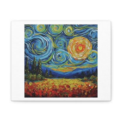 Van Gogh's Swirling Skies 'Designed by AI' Print on Canvas