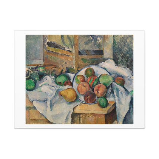 A Table Corner 'Un Coin de Table' (1895) by Paul Cézanne, Canvas Art Print from the Original