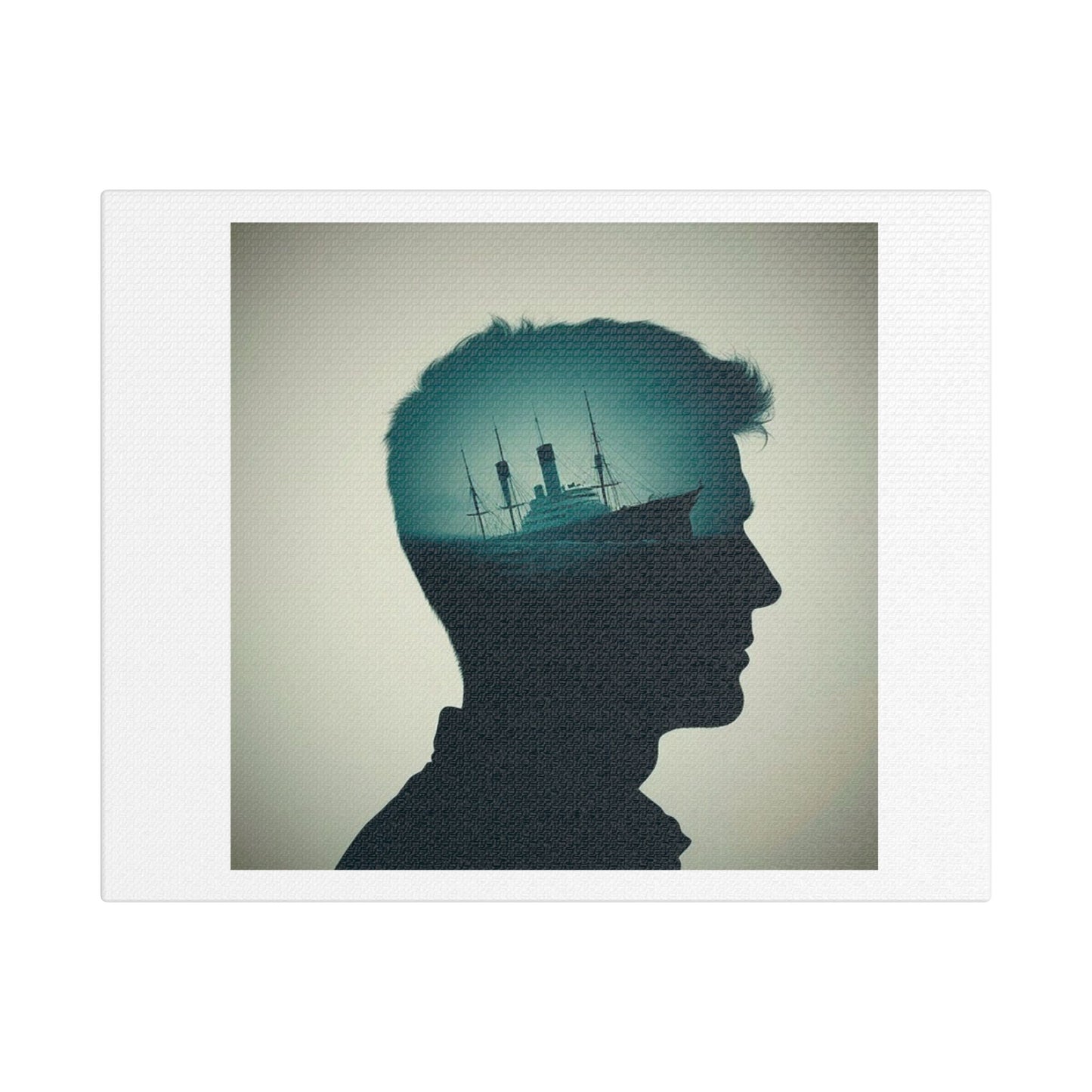 A Mind Cast Adrift, Abstract Art 'Designed by AI', Print on Canvas