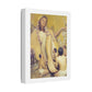Cinematic Golden Goddess, Satin Canvas Wall Art