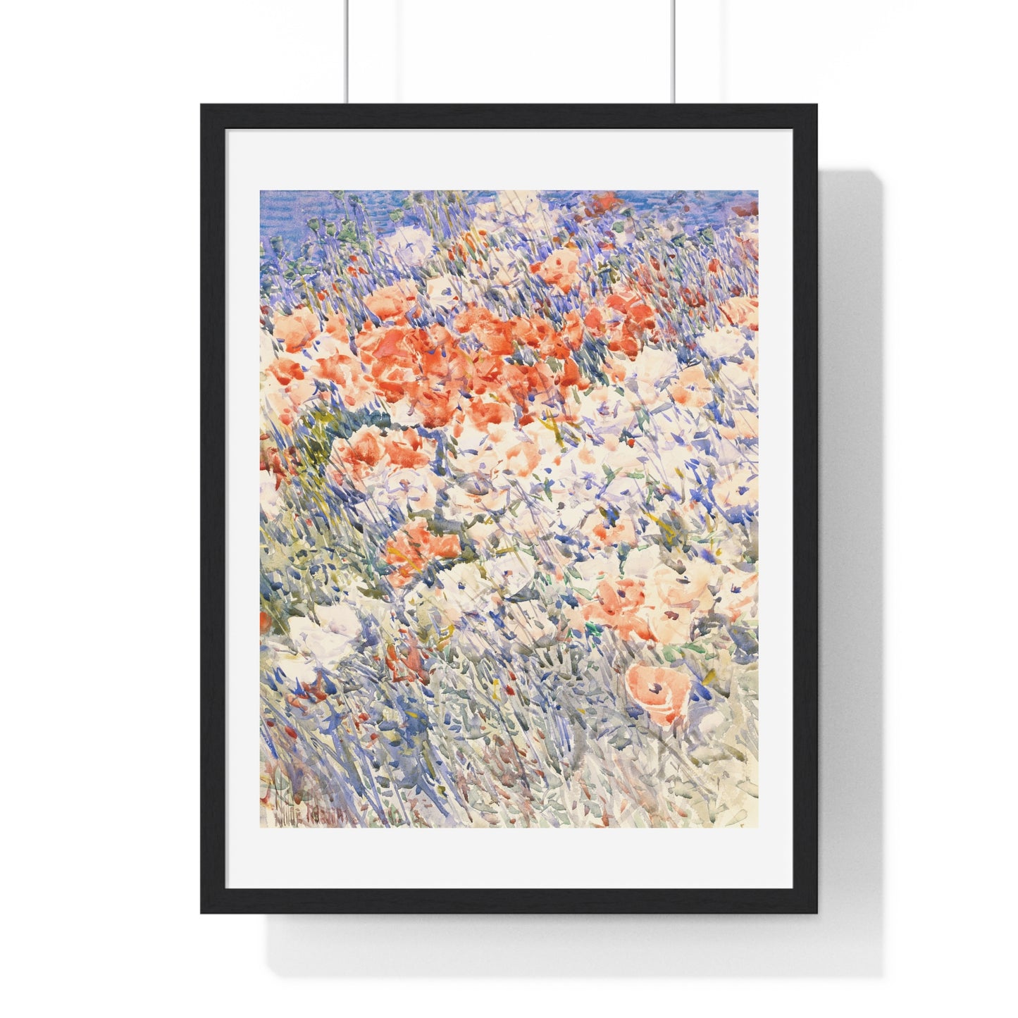 The Island Garden by Childe Hassam (1892) from the Original, Framed Art Print