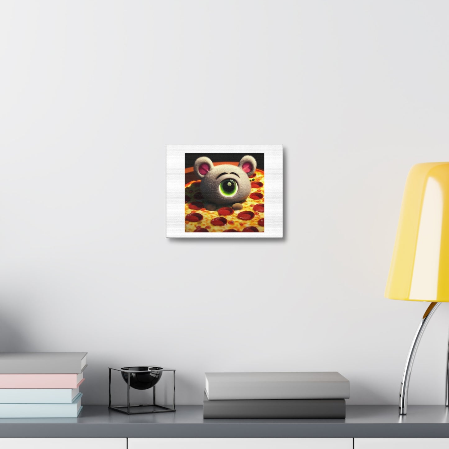 Monsters Inc Characters and Pizzagate 'Designed by AI' Art Print on Canvas