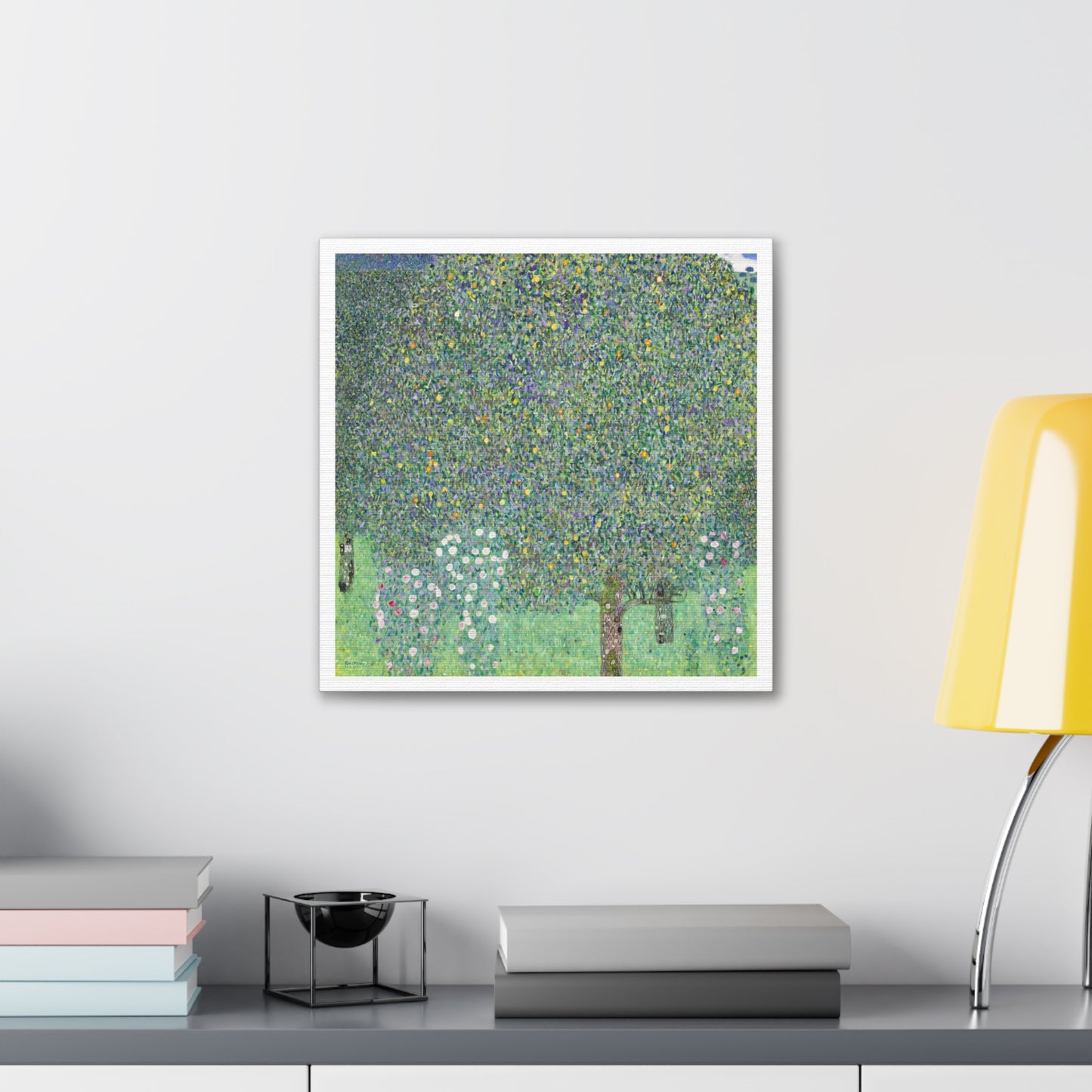 Rosebushes under the Trees (1905) by Gustav Klimt, Canvas Art Print from the Original