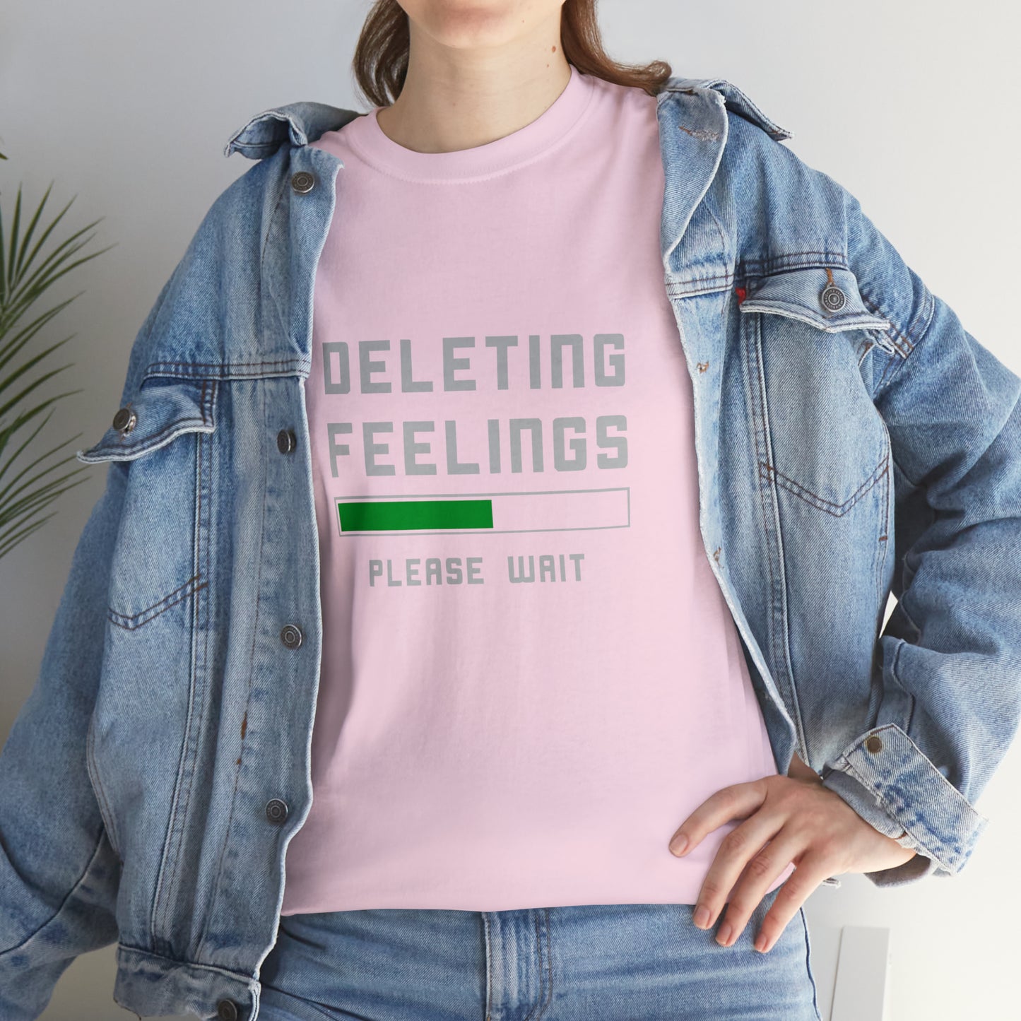 Deleting Feelings Abstract Cotton T-Shirt