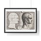 Profile Study of a Man's Head (1542) Vintage Illustration by Hans Sebald Beham, from the Original, Framed Art Print