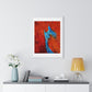 Flame and Flow, Abstract Art 'Designed by AI', Framed Print