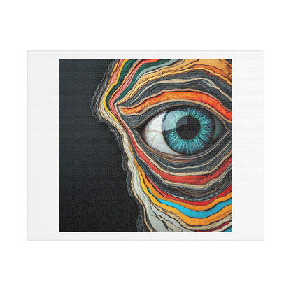 Human Body in Colour, Abstract Art 'Designed by AI' Print on Canvas