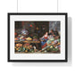 Fruit and Vegetable Market with a Young Fruit Seller (1650–1660) by Jan van Kessel, from the Original, Framed Print