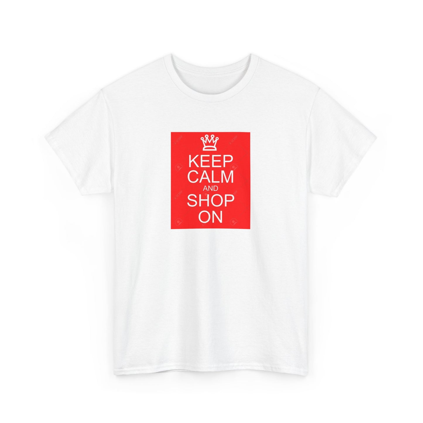 Keep Calm and Shop On, Cotton T-Shirt