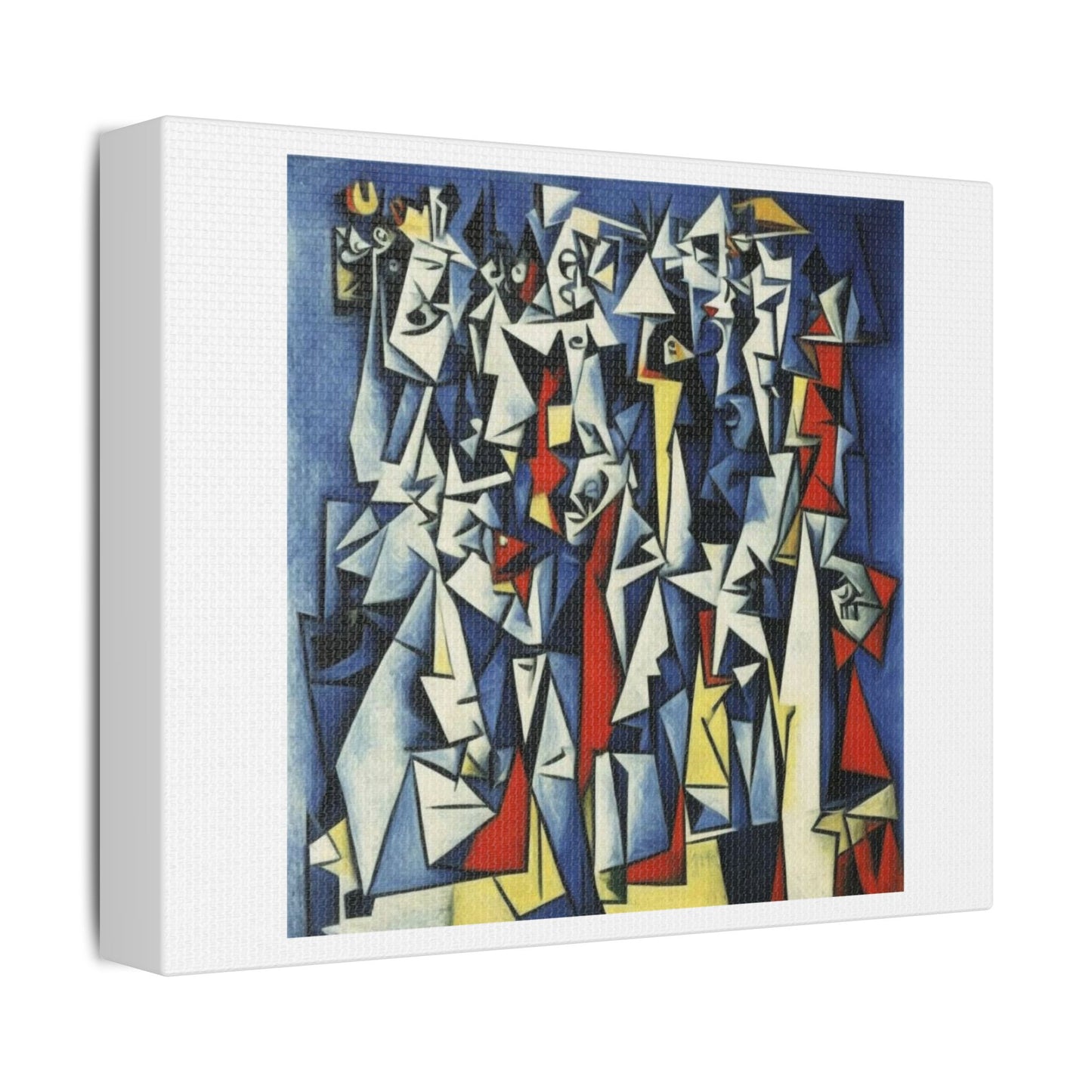 A Lost Cubist Masterpiece 'Designed by AI' Art Print on Canvas