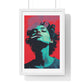 Teenager Art Portrait 'Designed by AI' Wooden Framed Print