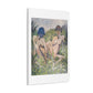 Two Girls in the Reeds, from the Original, Art Print on Canvas