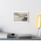 Tidal Memory in Stone and Smoke, Large Decor Art Print on Canvas