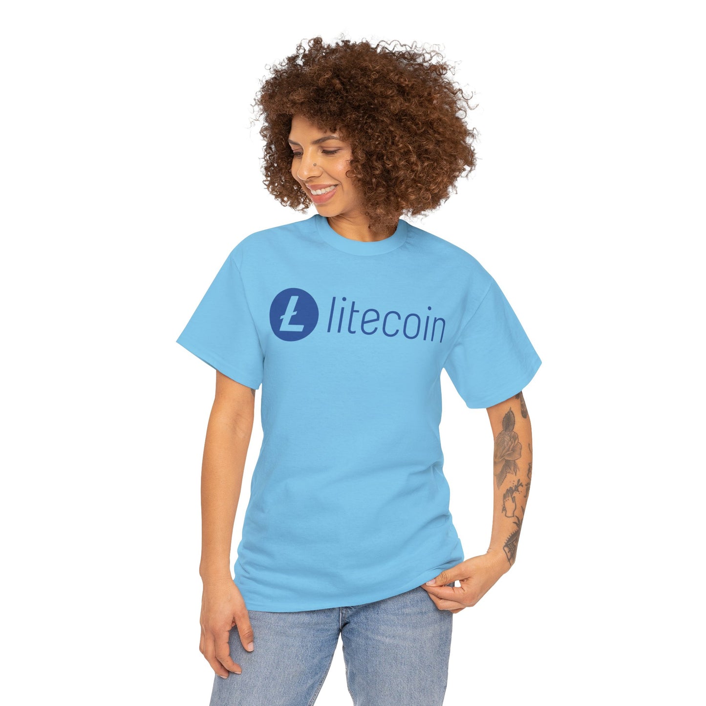 Litecoin Foundation #LTC Crypto Unisex Heavy Cotton T-Shirt