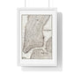 Map of the City of New York (circa 1850) from the Original, Framed Art Print