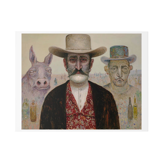 How the West Was Won IV 'Designed by AI' Canvas Art Print