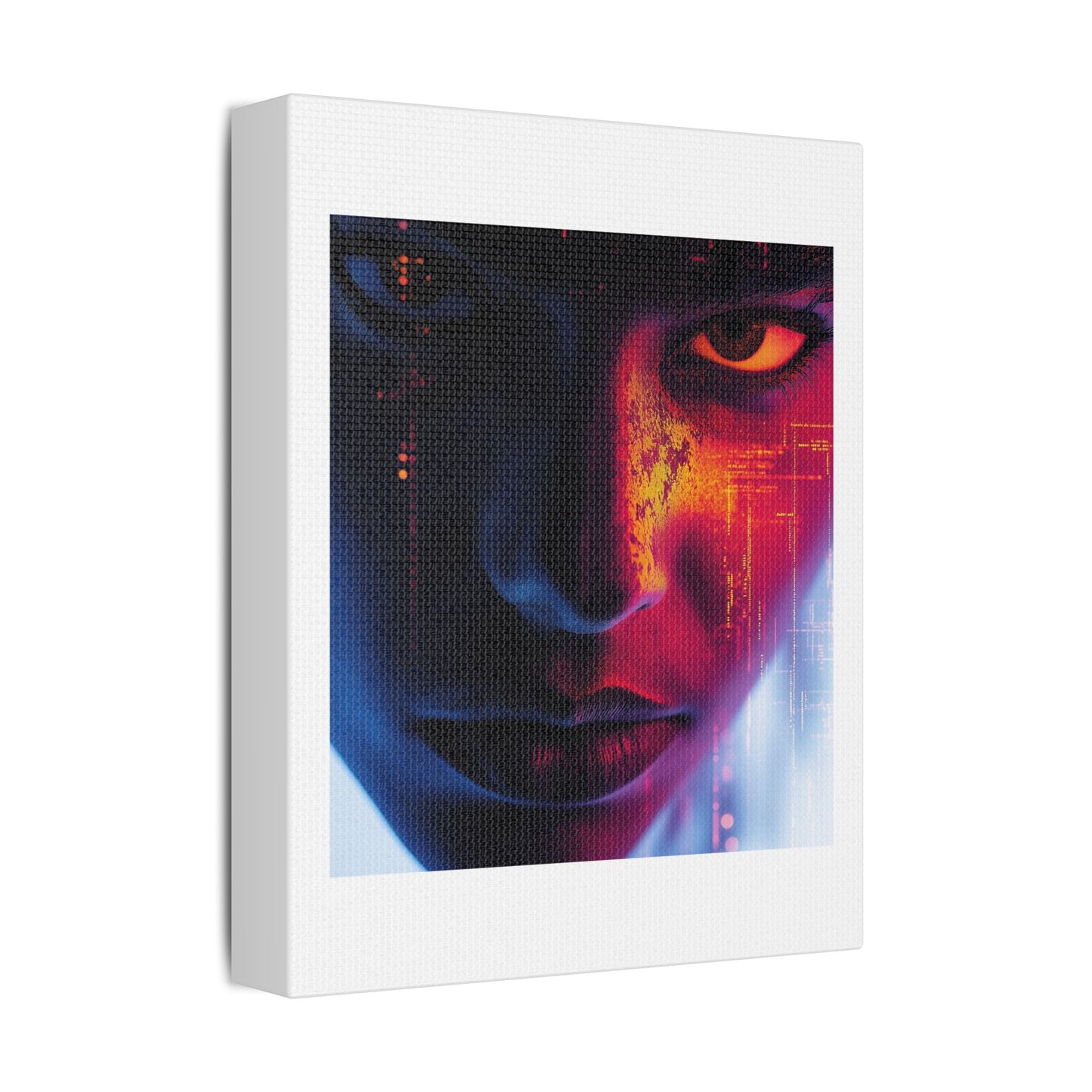 Faces of Possession IV, Art Print 'Designed by AI' on Canvas