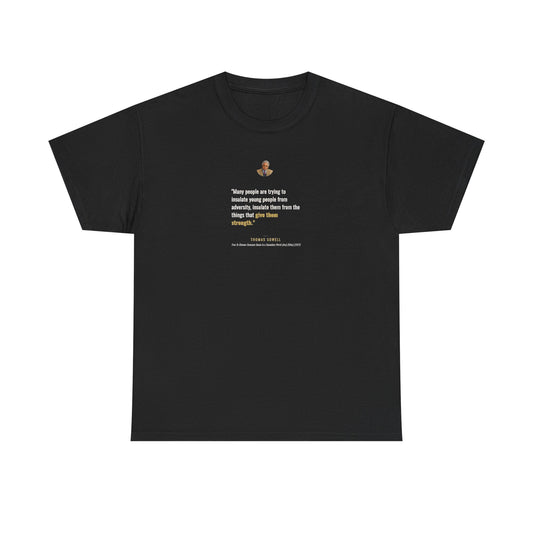 Thomas Sowell on Young People and Declining Resilience, Philosophy Tribute T-Shirt