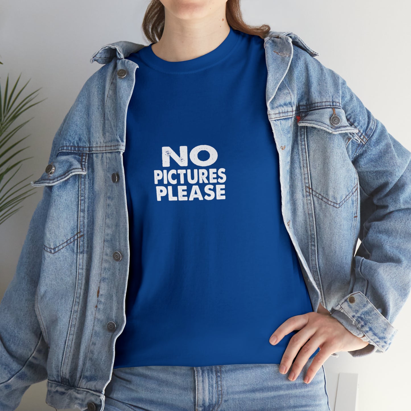 No Pictures Please Funny T-Shirt