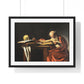 Saint Jerome Writing (1605-1606) by Caravaggio, Large Framed Art Print