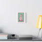 Cute Pink Cat Stretched Canvas Wall Art