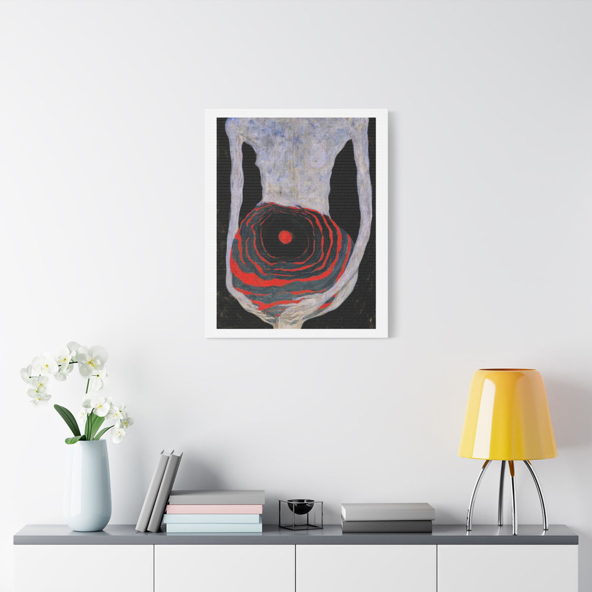 Mother, Neo-Surrealism, Art Print on Satin Canvas, Stretched