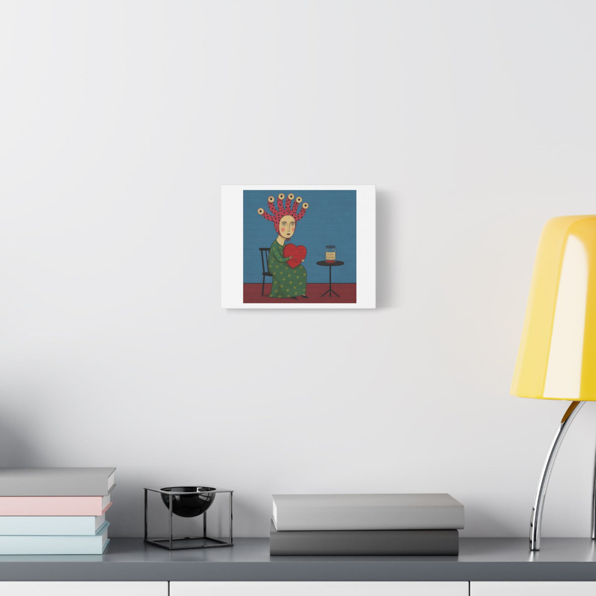 Extra Feelings, Cartoon Art Print on Canvas
