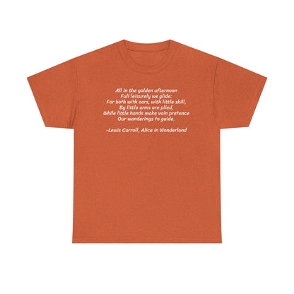 The Physical Illusion of Life, Alice in Wonderland, Spiritual T-Shirt