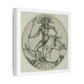 Shield with a Greyhound, Held by a Wild Man (1470–1491) by Martin Schongauer, from the Original, Canvas Print