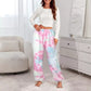 Women's Tie-Dyed Double-Sided Fleece Home Trousers