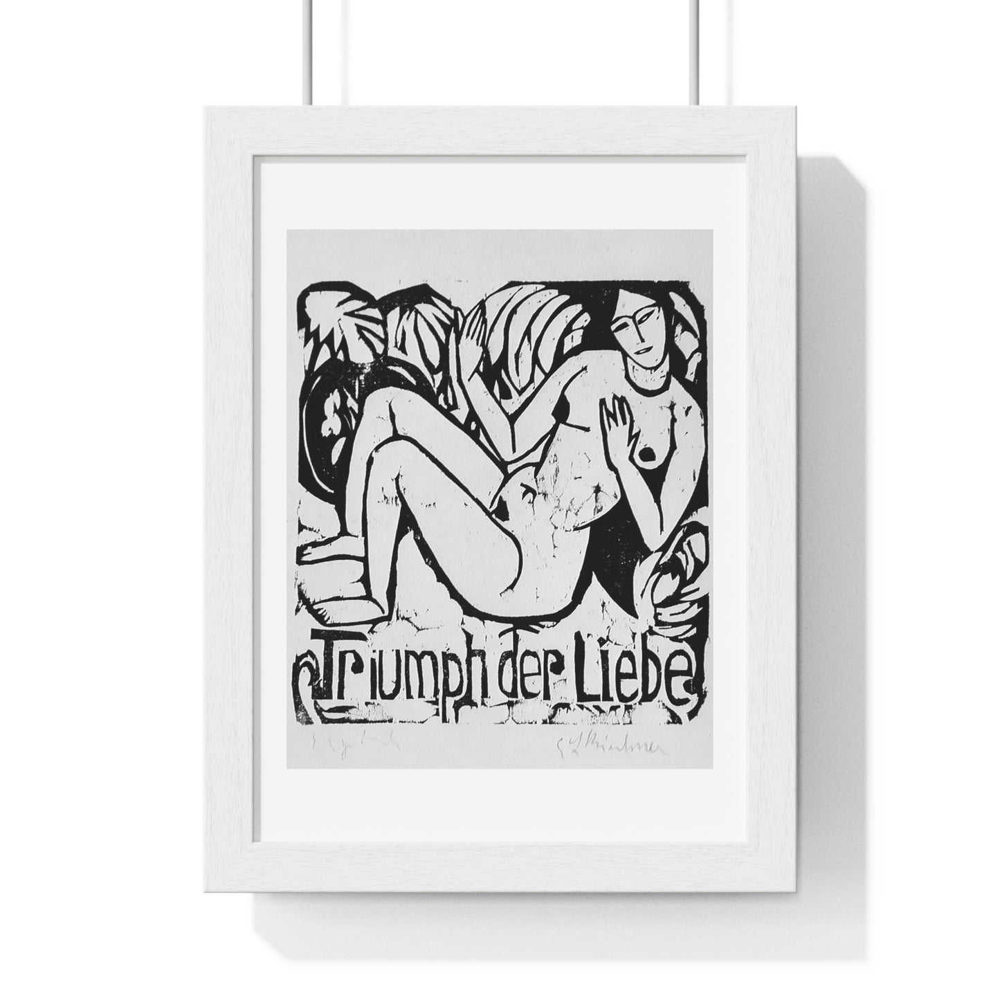 Triumph of Love 'Triumph der Liebe' by Ernst Ludwig Kirchner, from the Original, Framed Print