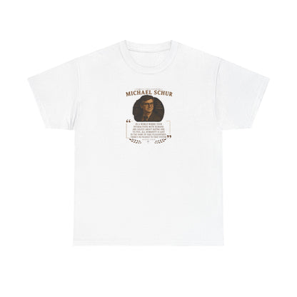 Michael Schur on Modern Society and Moral Exhaustion, Philosophy Tribute T-Shirt