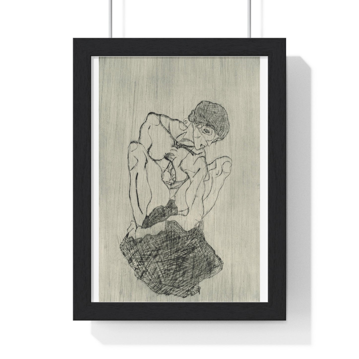 Das Graphische Werk von Egon Schiele (1971) by Egon Schiele, from the Original, Framed Art Print