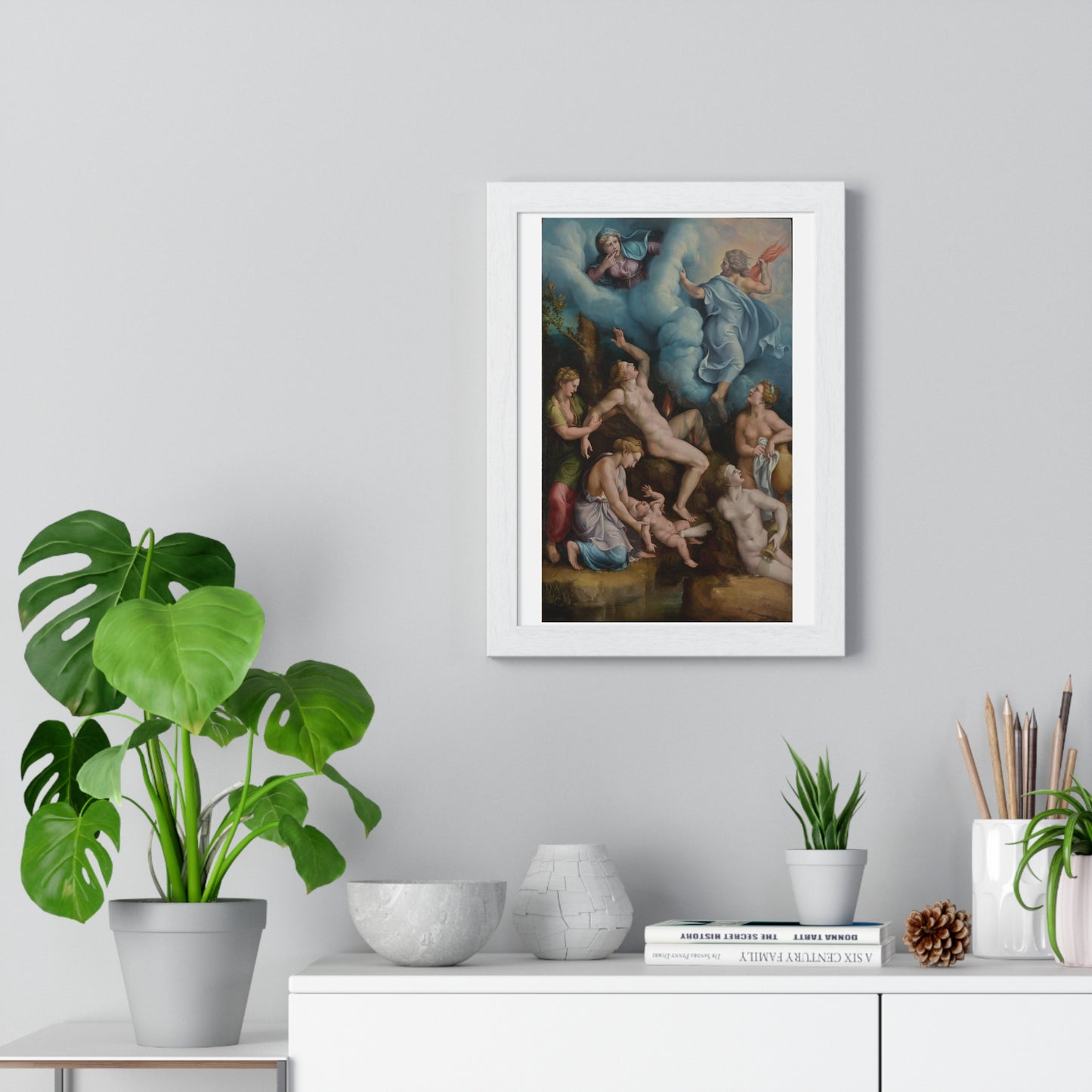 The Birth of Bacchus (circa 1530) by Giulio Romano Giulio Pippi, from the Original, Framed Art Print