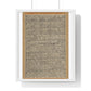 Stamped Images of the Wisdom King Fudō (Acala), Antique Japanese Scroll, from the Original, Framed Art Print