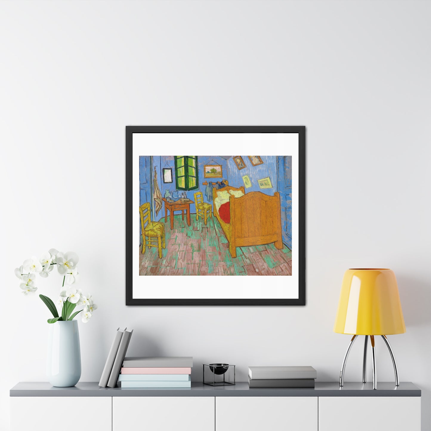 The Bedroom (1889) by Vincent Van Gogh, from the Original, Wooden Framed Print