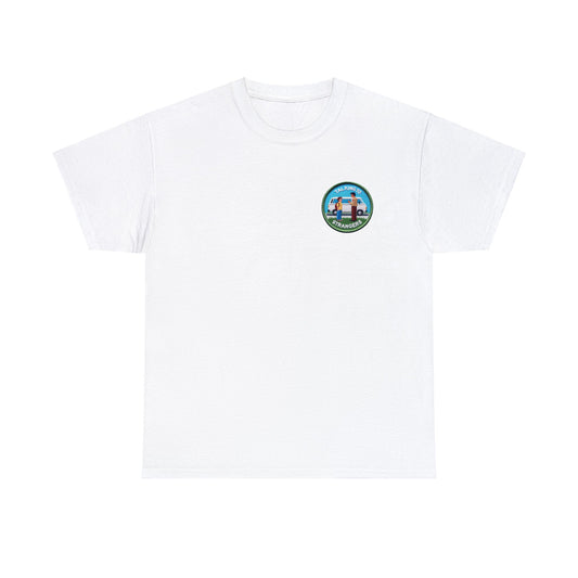 Boy Scout Badge, Funny T-Shirt 'Talking to Strangers'