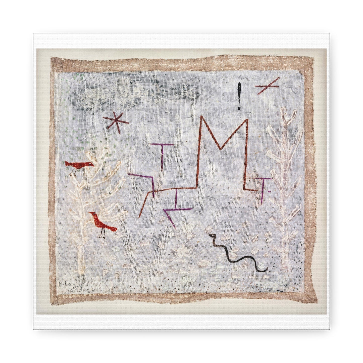 Garden Gate K 'Gartentor K' (1932) by Paul Klee, Art Print from the Original on Canvas