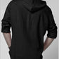 Vireous Men's Linen Hooded Sweatshirt