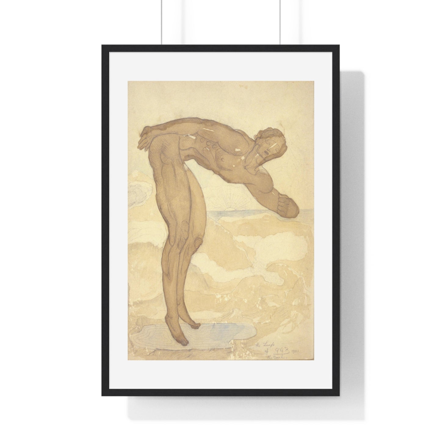 The Leap of the Soul (1921) by George Grey Barnard, from the Original, Framed Art Print