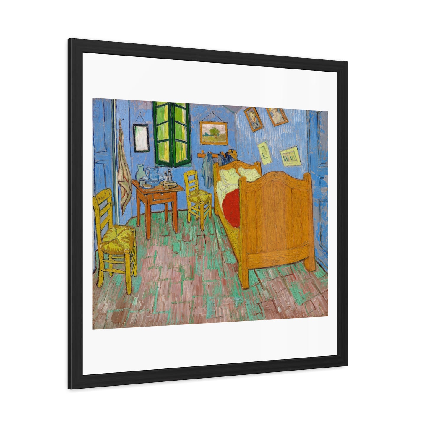 The Bedroom (1889) by Vincent Van Gogh, from the Original, Wooden Framed Print