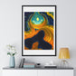 Approaching the Event Horizon, Abstract Art 'Designed by AI' Framed Print